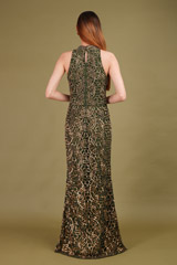 Olive Green Incut GownDSC01302