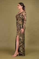 Green Embellished GownDSC01314