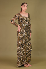 Green Embellished GownDSC01317