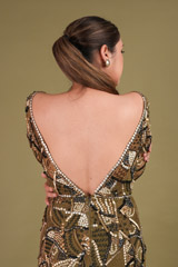 Green Embellished GownDSC01321