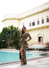 Green Embellished GownDSC05609