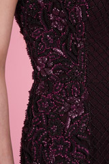 Plum Gown With Beaded LinesDSC00902
