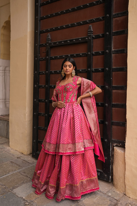 Peplum Lehenga Set