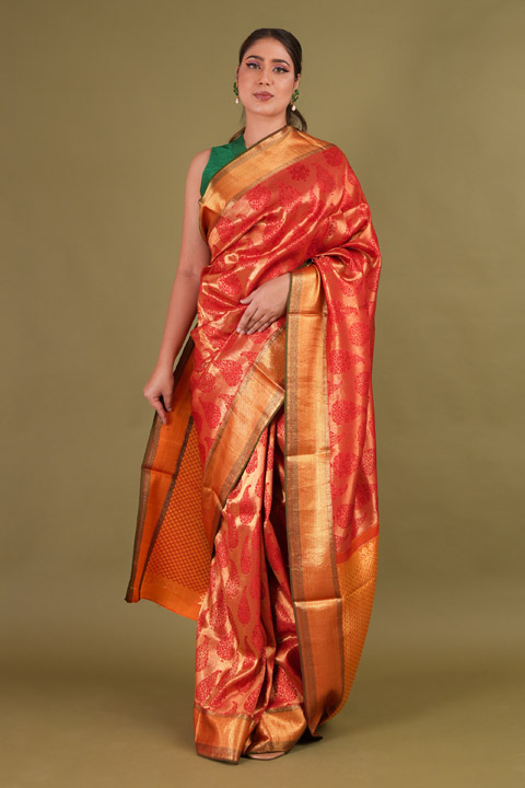 Kanchivaram Silk Brocade Saree