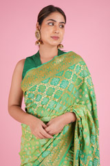 Banarasi Khadi Bandhini SareeDSC05865