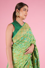 Banarasi Khadi Bandhini SareeDSC05874