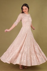 Powder Peach Sequins GownDSC00286
