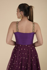 Purple Embroidered Gown_DTR2785