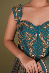 Lehenga With Peplum  Top And DupattaDSC02616