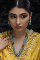 Turquoise Multi Layer Necklace Set_SUB1261