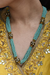 Turquoise Multi Layer Necklace Set_SUB1266