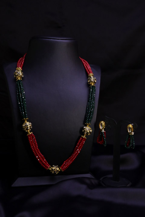 Crystal Multi Layer Necklace Set