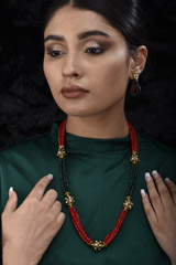 Crystal Multi Layer Necklace Set_SUB1360
