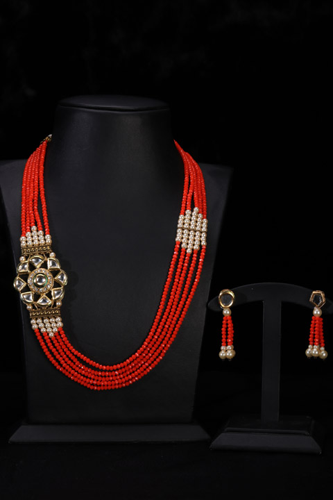 Meenakari Pendant Necklace