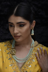 Mint Multi String Necklace Set_SUB1292