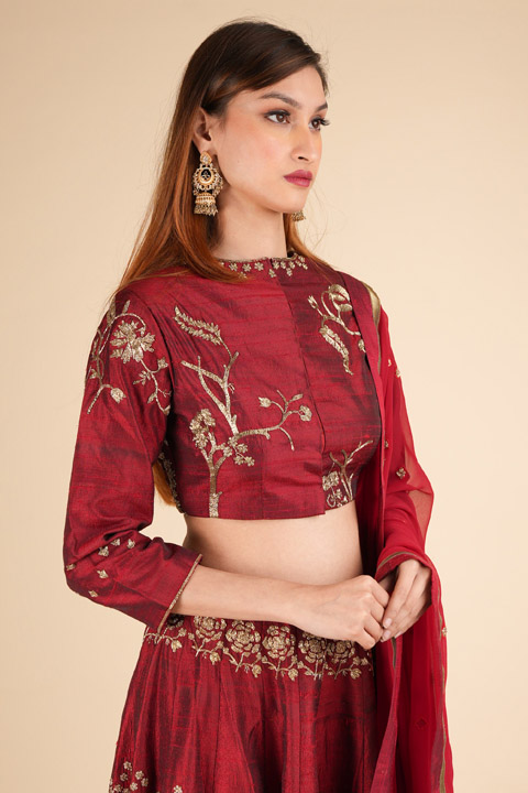 Red Lehenga SetDSC01883