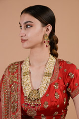 Necklace with Kundan Pendant_DTR3391