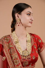 Necklace with Kundan Pendant_DTR3392