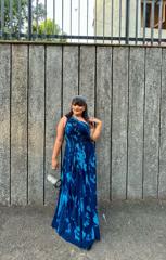 Blue Flared Gown5