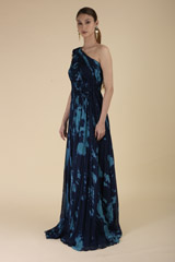 Blue Flared Gown_DTR2402