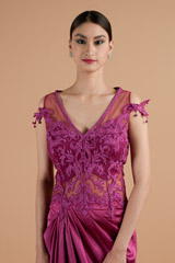 Draped Saree Gown_DTR4361