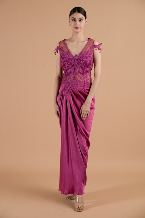 Draped Saree Gown