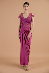 Draped Saree Gown_DTR4362