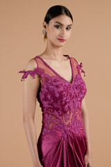 Draped Saree Gown_DTR4366