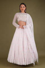 Pink Tiered LehengaDSC03686