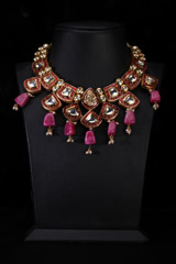 Red Meenakari And Kundan SetIMG_0891