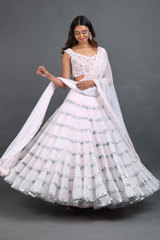 Pink Sequins Lehenga