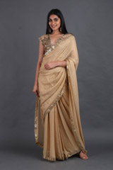 Golden Dot Saree SetIMG_2702