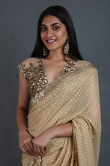 Golden Dot Saree SetIMG_2707