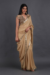 Golden Dot Saree SetIMG_2710