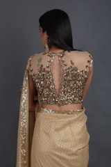 Golden Dot Saree SetIMG_2715