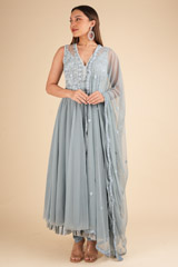 Blue Anarkali SetDSC01871