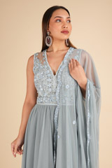 Blue Anarkali SetDSC01872