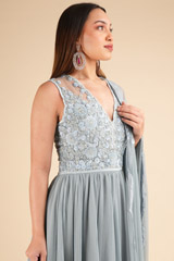 Blue Anarkali SetDSC01875