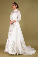 White Embroidered gownDSC00064