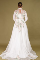 White Embroidered gownDSC00067