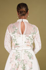 White Embroidered gownDSC00068