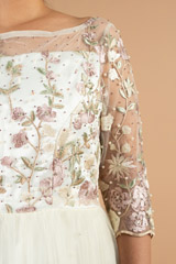 White Embroidered GownDSC04291