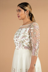 White Embroidered GownDSC04292