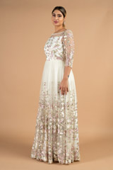 White Embroidered GownDSC04293