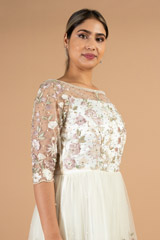 White Embroidered GownDSC04294