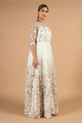 White Embroidered GownDSC04295