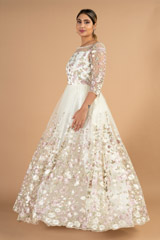 White Embroidered GownDSC04296