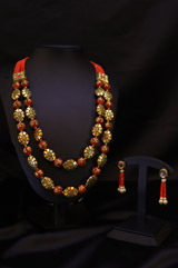 Floral Multi Layer Necklace Set