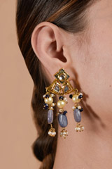 Blue Necklace Set_DTR3473