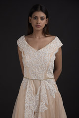 Beige Embroidered Gown_SUB8572